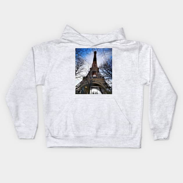 Eiffel Tower - Paris - France Kids Hoodie by Noamdelf06